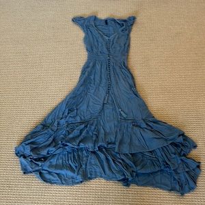 Beautiful flowing cover over dress, open bottom